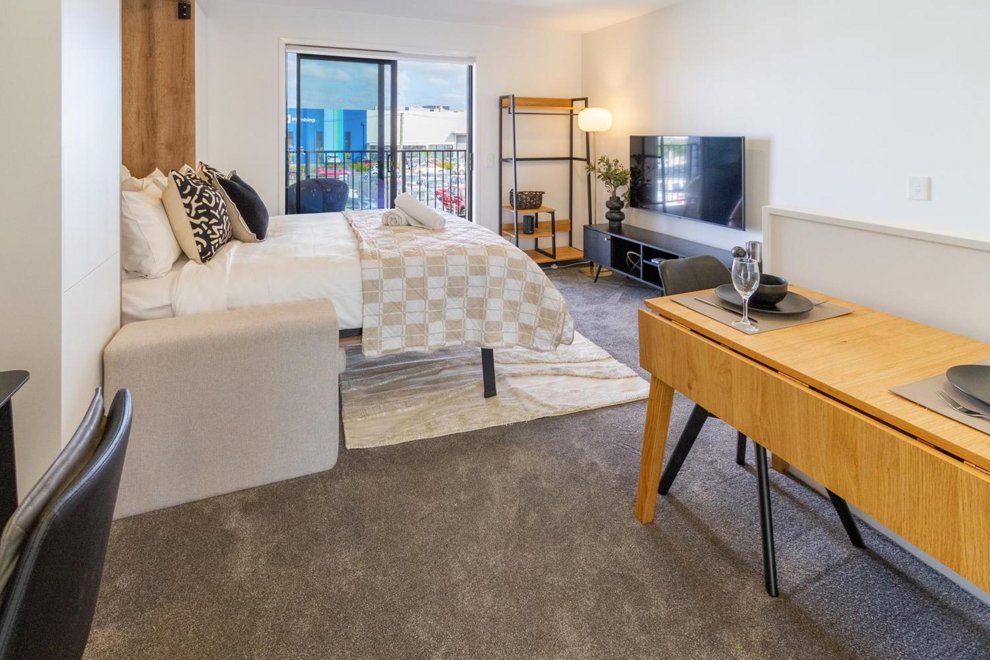 Prime Locale: Studio With Balcony Christchurch Ngoại thất bức ảnh